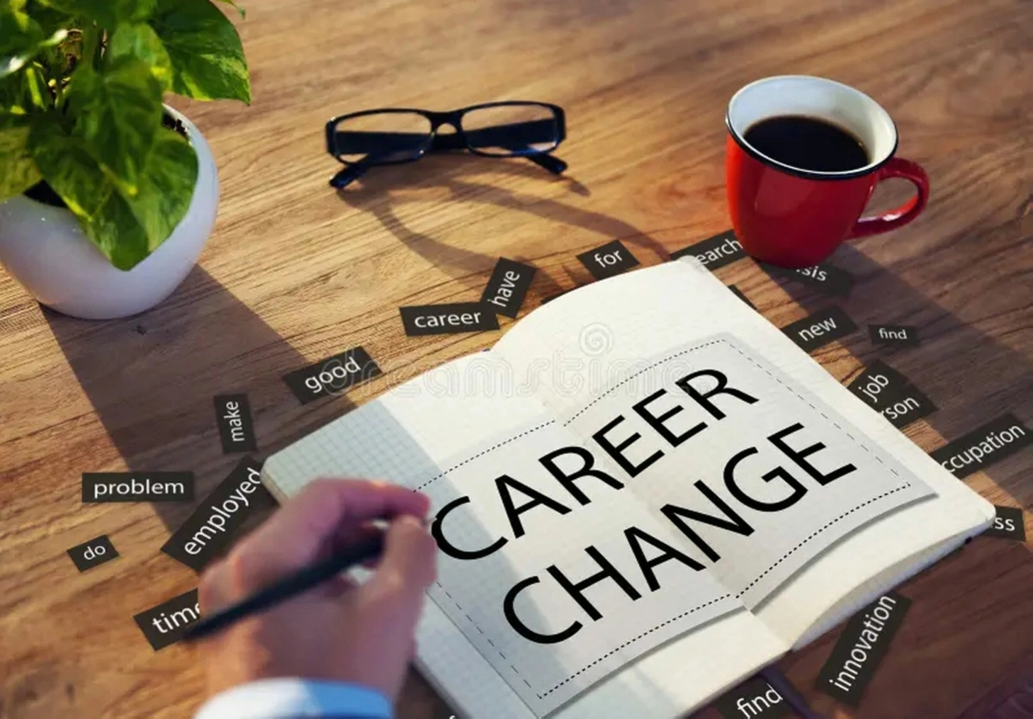 Career transition coaching session